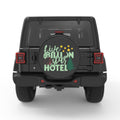 FIVE BILLION STAR HOTEL PEARL  WHITE CARBON FIBER TIRE COVER