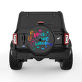 FLOCKING FABULOUS BLACK TIRE COVER