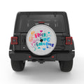 FLOCKING FABULOUS WHITE TIRE COVER