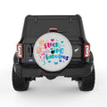 FLOCKING FABULOUS SILVER CARBON FIBER TIRE COVER