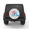 FLOCKING FABULOUS SILVER CARBON FIBER TIRE COVER