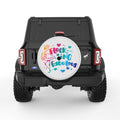 FLOCKING FABULOUS PEARL  WHITE CARBON FIBER TIRE COVER