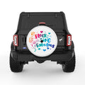 FLOCKING FABULOUS WHITE TIRE COVER