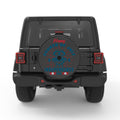 FOURTH OF JULY BBQ BLACK CARBON FIBER TIRE COVER