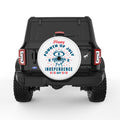 FOURTH OF JULY BBQ WHITE TIRE COVER