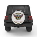 FREEDOM ISN T FREE SILVER CARBON FIBER TIRE COVER
