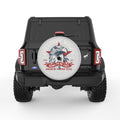 FREEDOM WINGS SILVER CARBON FIBER TIRE COVER