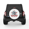 FREEDOM WINGS WHITE TIRE COVER