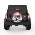 FUNNY ANTISOCIAL BLACK TIRE COVER