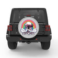 FUNNY ANTISOCIAL WHITE TIRE COVER