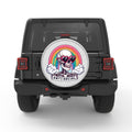 FUNNY ANTISOCIAL BLACK TIRE COVER