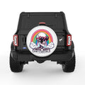 FUNNY ANTISOCIAL WHITE TIRE COVER