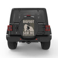 FUNNY BIGFOOT SAW ME BLACK CARBON FIBER TIRE COVER