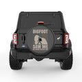 FUNNY BIGFOOT SAW ME BLACK CARBON FIBER TIRE COVER