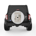 FUNNY BIGFOOT SAW ME SILVER CARBON FIBER TIRE COVER