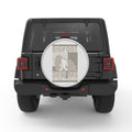 FUNNY BIGFOOT SAW ME BLACK TIRE COVER