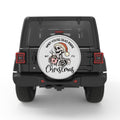FUNNY CHRISTMAS SKELETON BLACK TIRE COVER
