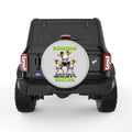 FUNNY FROGS SHENANIGANS SILVER CARBON FIBER TIRE COVER