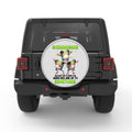 FUNNY FROGS SHENANIGANS BLACK TIRE COVER