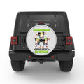 FUNNY FROGS SHENANIGANS SILVER CARBON FIBER TIRE COVER