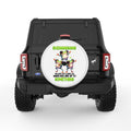 FUNNY FROGS SHENANIGANS WHITE TIRE COVER