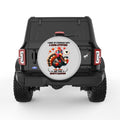 FUNNY I WAKE UP EVERY DAY WITH A GOOD ATTITUDE SILVER CARBON FIBER TIRE COVER