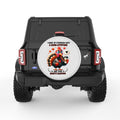 FUNNY I WAKE UP EVERY DAY WITH A GOOD ATTITUDE PEARL  WHITE CARBON FIBER TIRE COVER