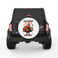 FUNNY I WAKE UP EVERY DAY WITH A GOOD ATTITUDE WHITE TIRE COVER