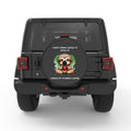 FUNNY I WAKE UP TO DRINK COFFEE SLOTH BLACK CARBON FIBER TIRE COVER