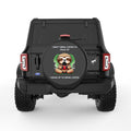 FUNNY I WAKE UP TO DRINK COFFEE SLOTH BLACK TIRE COVER