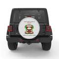 FUNNY I WAKE UP TO DRINK COFFEE SLOTH BLACK TIRE COVER