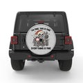 FUNNY IM FINE SKELETON WHITE TIRE COVER