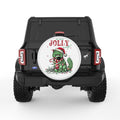 FUNNY IS THIS JOLLY ENOUGH CAT WHITE TIRE COVER