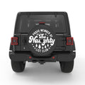 FUNNY NAUGHTY LIST BLACK CARBON FIBER TIRE COVER