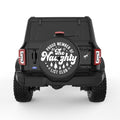 FUNNY NAUGHTY LIST BLACK TIRE COVER