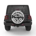 FUNNY NAUGHTY LIST WHITE TIRE COVER