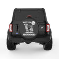 FUNNY NOT IN THE MOOD COW BLACK TIRE COVER