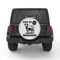 FUNNY NOT IN THE MOOD COW SILVER CARBON FIBER TIRE COVER