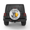 FUNNY RACCOON BLACK TIRE COVER