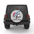 FUNNY SANTA JAWS WHITE TIRE COVER