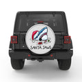 FUNNY SANTA JAWS SILVER CARBON FIBER TIRE COVER