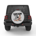 FUNNY SARCASM WHITE TIRE COVER