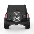 FUNNY SILENCE IS GOLDEN DUCK BLACK TIRE COVER