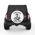 FUNNY SILENCE IS GOLDEN DUCK WHITE TIRE COVER