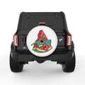 FUNNY WATERMELON WHITE TIRE COVER