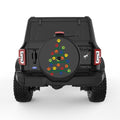 FURRY CHRISTMAS BLACK TIRE COVER