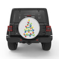 FURRY CHRISTMAS BLACK TIRE COVER
