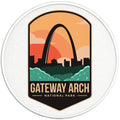 GATEWAY ARCH BLACK TIRE COVER