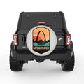 GATEWAY ARCH SILVER CARBON FIBER TIRE COVER