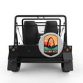 GATEWAY ARCH SILVER CARBON FIBER TIRE COVER FOR MOKE